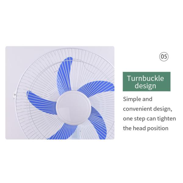 15W Home Battery Operated Fans Rechargeable Standing Fan