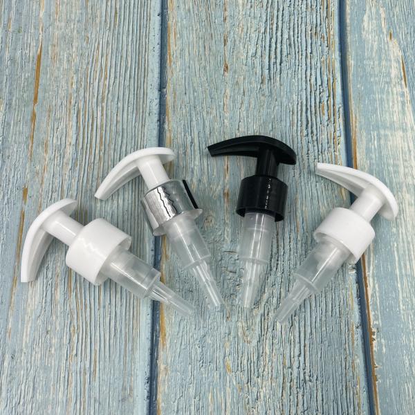 Anti Clockwise 24/410 Lotion Dispenser Pump Black 2CC Shiny Silver Metallized