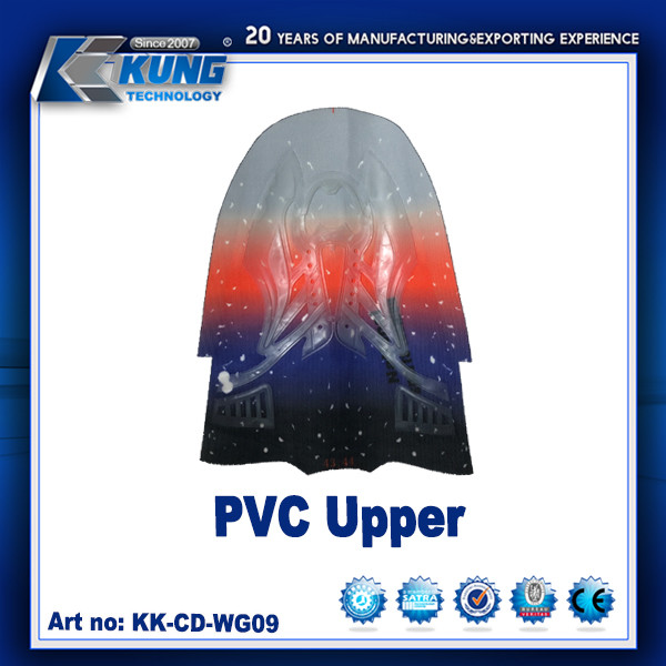 PVC upper/Oem Accept Tr Pvc Mesh Injection Sports Shoes Upper