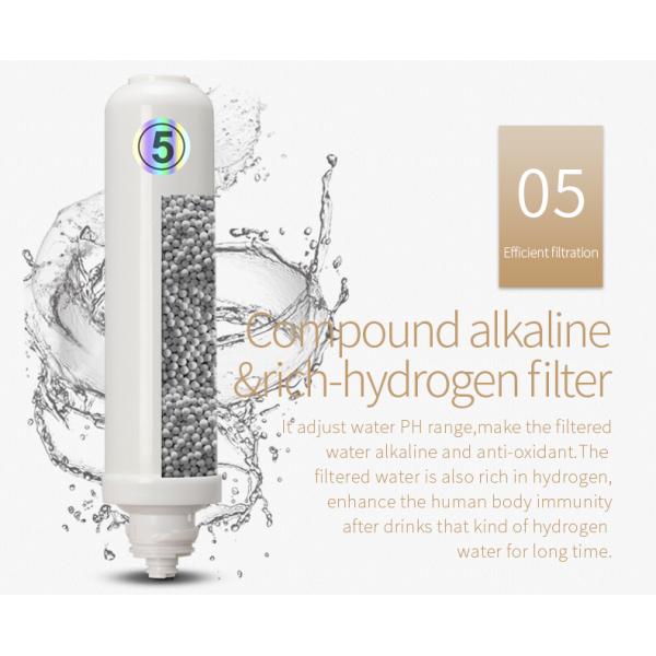 Counter 5 Stages Pure And Alkaline Water Filter Purifier System Without Electricity