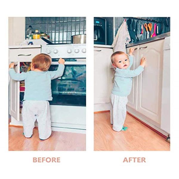 Improved Child Safety Spring Locks With Stronger 3M Advertise Backing Child Safety Cabinet Locks