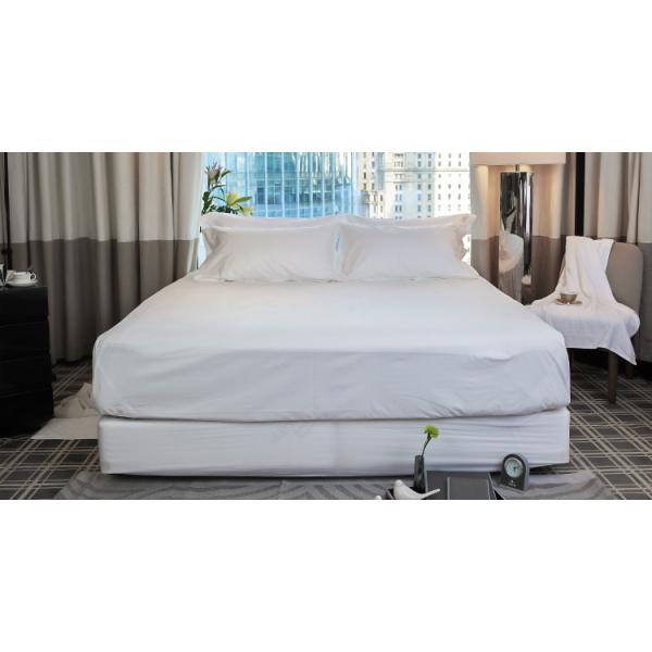 Wholesale Bed Sheets 100% Cotton White Designed Bedding Sheets used for hotel hospital