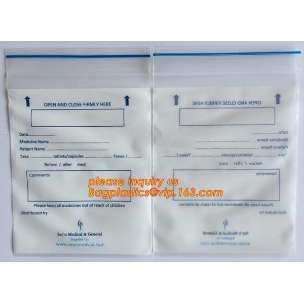 tablets pills packaging bag, poly medical dispenser k bag drug zipper bags reclosable bags, zipper bag medical min