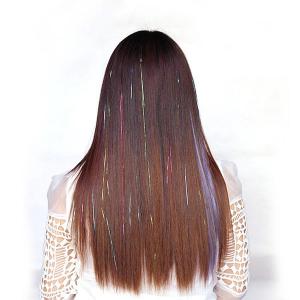 Quality Healthy Swiss Lace Pre Bonded Hair Extensions Medium Brown Color No Shedding for sale