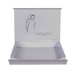 Quality White Rigid Magnetic Gift Box CMYK Pantone Collapsible Paper Box for sale
