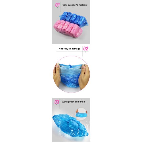 Consumable PE CPE Disposable Shoe Cover 17x40cm Sole Surgical Shoe Covers