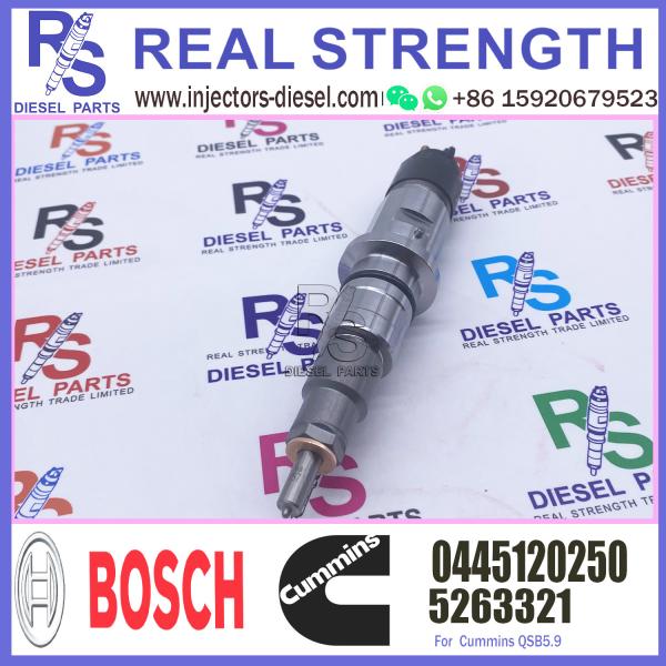 OEM new QSB5.9 diesel engine parts fuel injector 5263321 4983267 3977081 0445120250