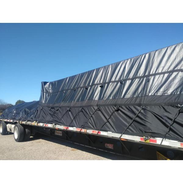 610gsm PVC Truck Tarpaulin Waterproof Fabric PVC Coated Tarpaulin Steel Tarp