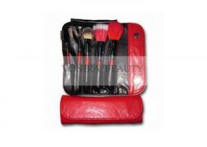 Quality Special Collection Makeup Brush Gift Set Mini Size Classic Red Buttoned Brush Case for sale
