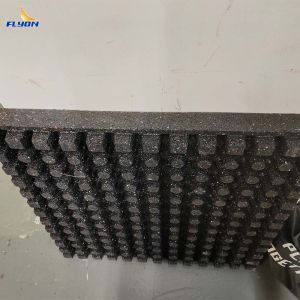 61x61x6cm Recycled Rubber Gym Mat with 2-Year Warranty