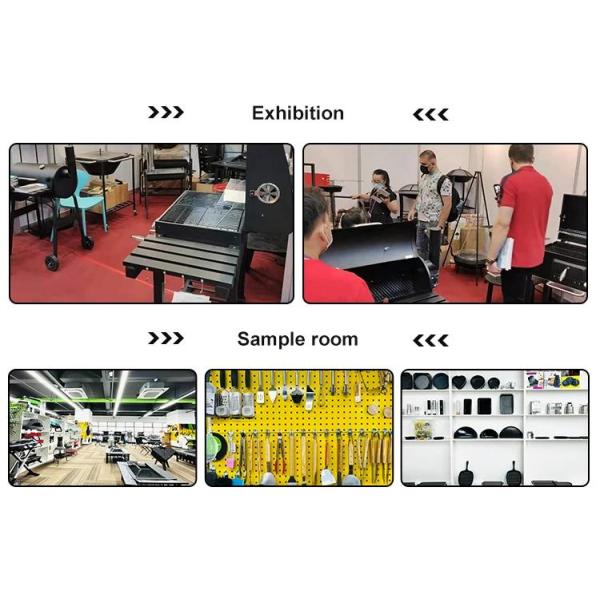 Folding Black Large Charcoal Grill Deluxe BBQ Smoker for Picnic Camping Patio Backyard Cooking