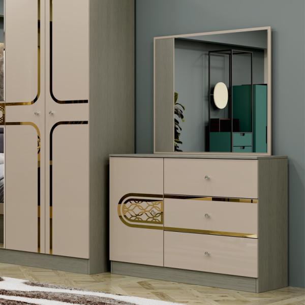 Cheap Wholesale Turkish Style Wooden King Size Bed Hotel Double Wood Frame Home Modern Luxury Full Bedroom Furniture Set