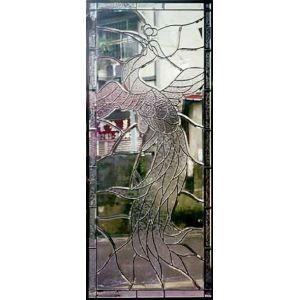 chrome caming decorative glass