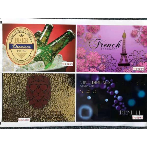 Digital Foil Stamping Varnishing Label Enhancing Machine With 3D Shining Effect