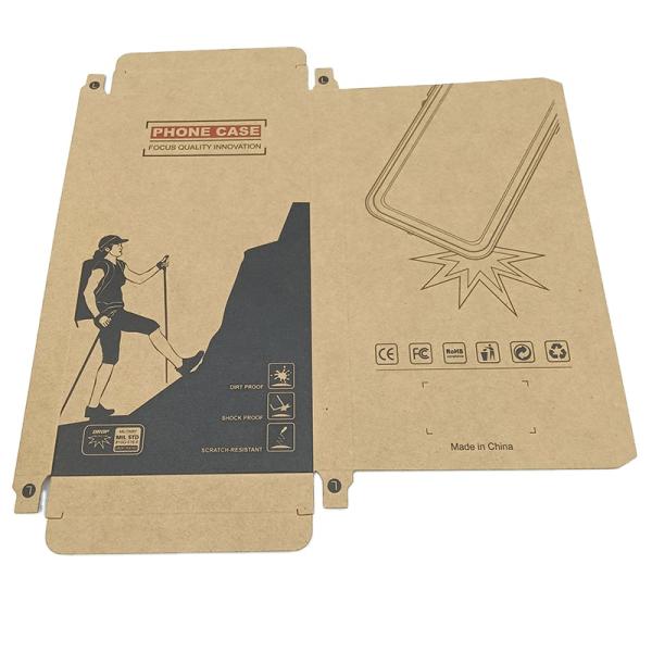Kraft Paper Tempered Glass Packing Box Recyclable Screen Protector Packaging Box OEM ODM