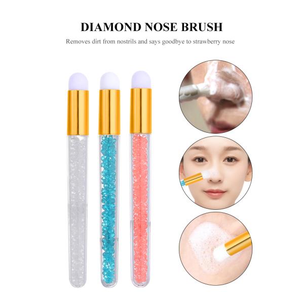 Glitter Lip Nose Facial Makeup Cleansing Brushes For Commercial