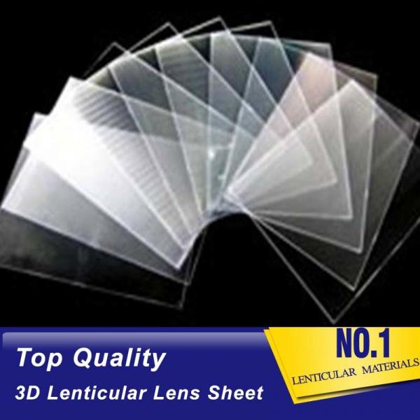Transparent 3D lens 51X71CM 0.25MM PET Lenticular Film 3d sheet lenticular lens for UV offset 3d lenticular printing