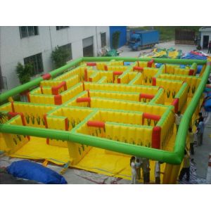Waterproof Inflatable Bounce House Maze Outdoor Playground Equipment