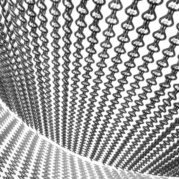 0.8-2.0mm Chain Link Fly Screens Aluminium Chain For Room Decoration