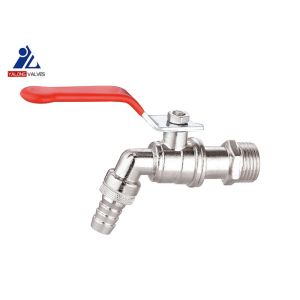 Quality Zinc Brass Bibcock Valve ISO14001 Wall Mounted Valve Tap Thread for sale