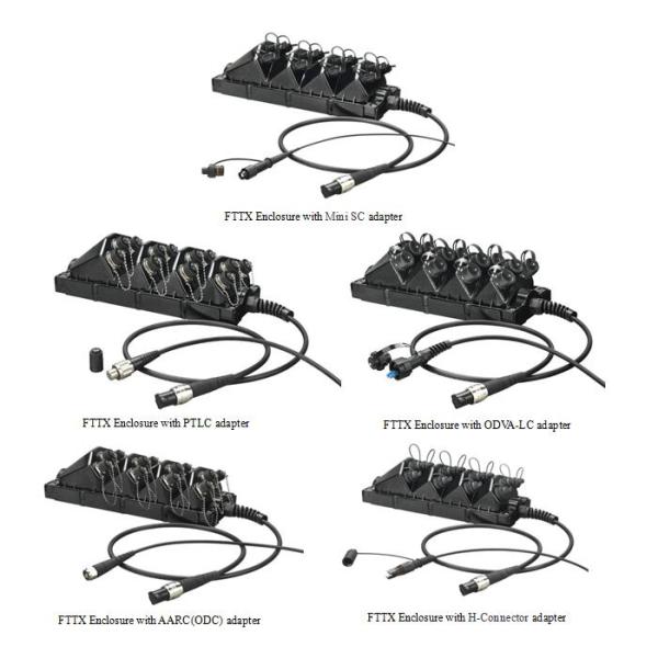 IP68 MST Fiber Optic Joint Box , FTTH Distribution Terminal Box With ODVA PTLC ODC Adapter