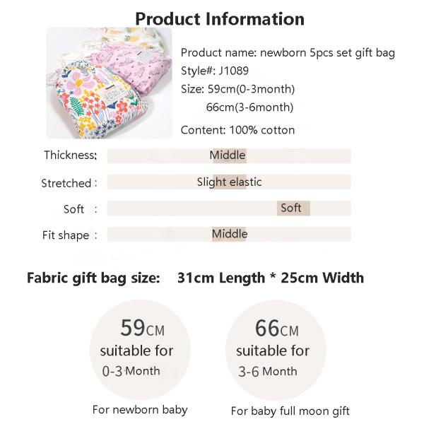 Wholesale Soft Organic Cotton Baby Pajamas Blanket Rib Hat Pants Set Baby Gift Set Newborn Baby Set