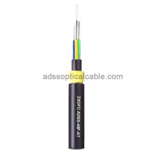China 48 ADSS Optical Cable / Double Jacket PE All Dielectric Self Supporting Cable on sale