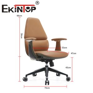 Rotatable Ergonomic Office Executive Chair Leather Club Chairs with Adjustable