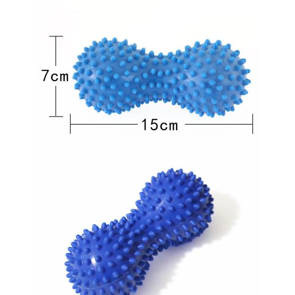 15cm PVC Peanut Shaped Massage Ball Fasciitis Pain Relief Spiky Peanut Ball