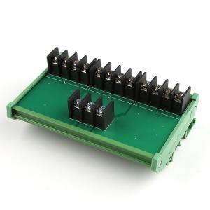 Quality 1 In 4 Out Power Source Wiring Distribution Splitter Terminal Blocks Breakout Board 300V 25A for sale