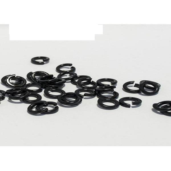 Black Finish Regular Standard Split Lock Washer / Customization Support Spring Lock Washer