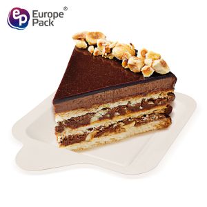 Eco friendly biodegradable tableware cheap disposable square cake dishes plates