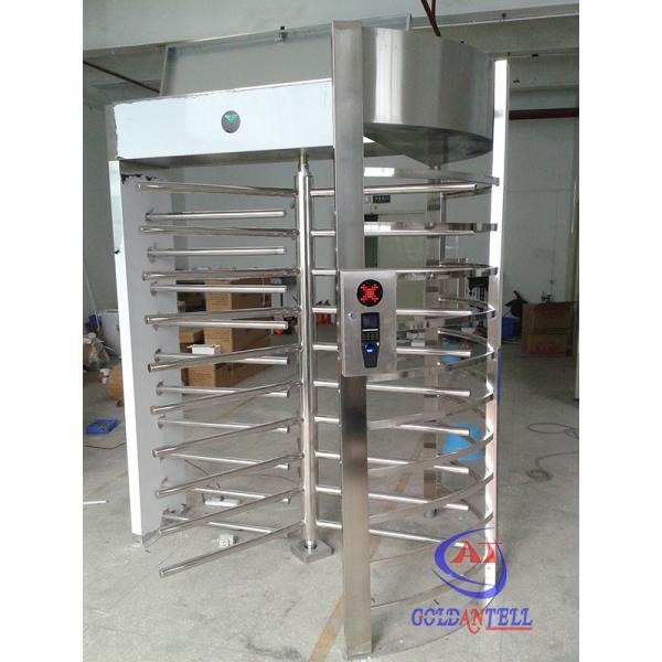 1630*1500*2300mm Single Turnstile Gate / SS Bi - Directional Turnstile