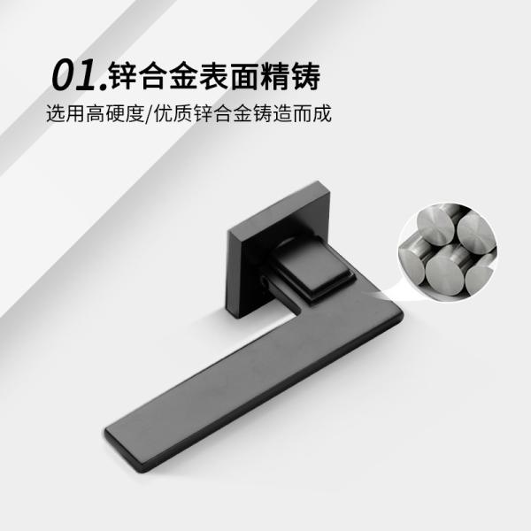 Indoor Split Mortise Door Lock Handle Set For Bedroom Door