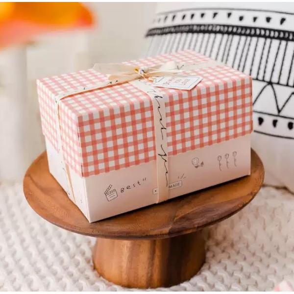 Wholesale Custom White Cardboard Creative Baking Dessert Cake Paper Box Color Box