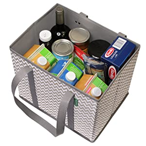 Grocery Shopper, Heavy Duty Large Moving Bags, Backpack Straps Handles, Zippers Storage Totes, storage Boxes