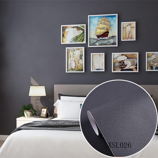 60cm/122cm Width Plain Color Cement Embossed Self Adhesive PVC Wallpaper for Interior Decoration Renovation Waterproof