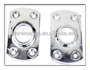 Boat Hand Rail Fitting-1"- 90 Degree Round Stanchion Base-Marine Stainless Steel