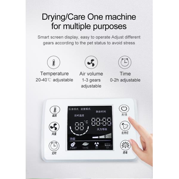 220V 1650W PET Drying Room Spa Care , Low Noise Pet Hair Dryer Box