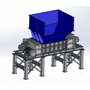 Quality 90KW Kitchen Waste Shredder Machine Double Motor Drived RGD1200 for sale