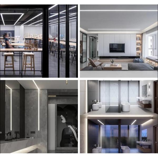 6063 Anodized Aluminium Led Profile IP20 PC PMMA For Decoration Light