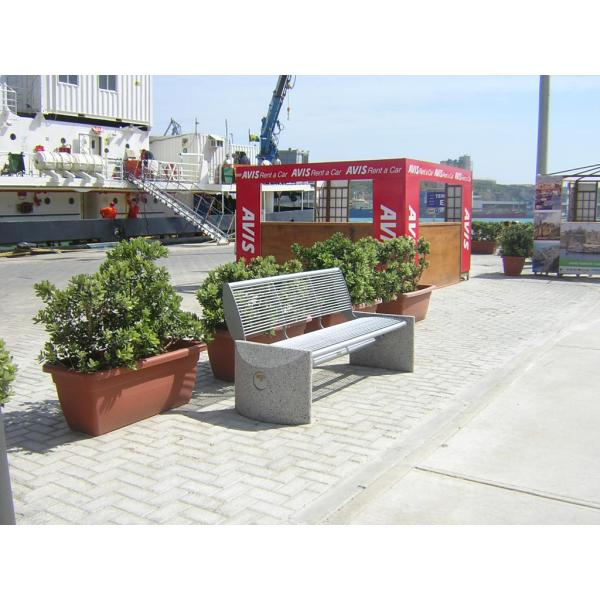 Modern Mild Steel Outdoor Table Benches Waterproof Anti Rust Durable