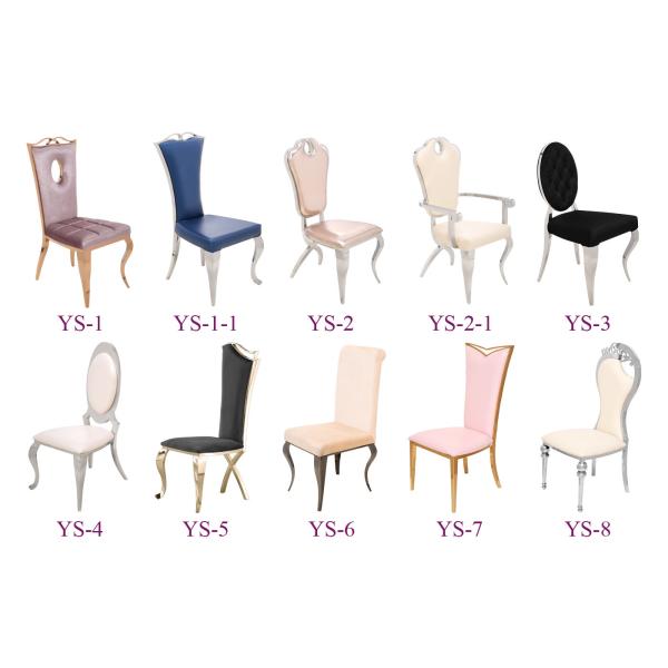 Grey Stainless Steel Dining Chair in Furniture Manufacturer (YS-6)