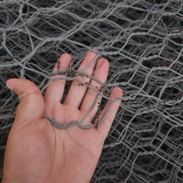 Woven Gabion Cage Drainage Canal Reinforcement Flexible Mesh Anti Clogging CE Certified
