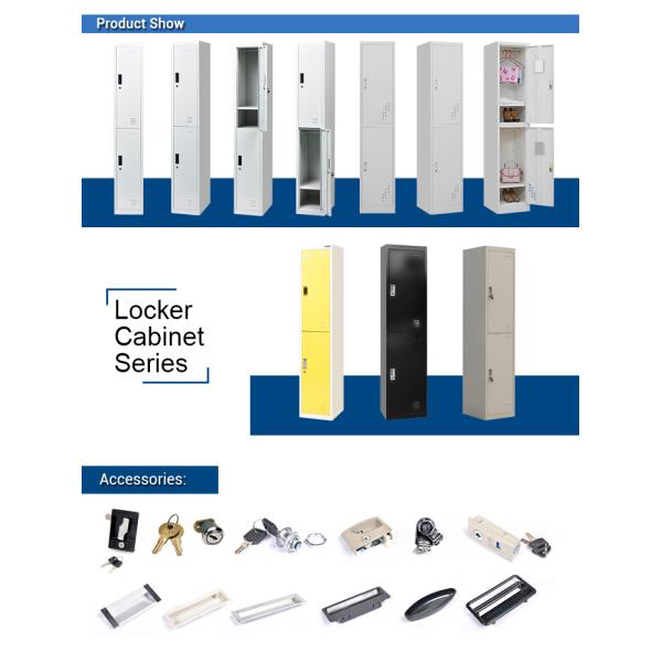 380mm Width 0.054 CBM 2 Compartment Steel Locker