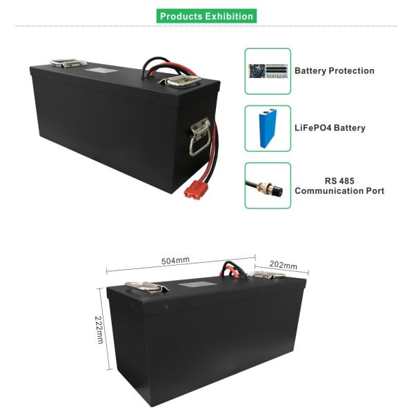 Low-speed Electric Vehicle Lithium Battery Pack, 24V 100Ah, LiFePO4 Lithium Battery , RS485, AGV LSVs Li-Ion Battery