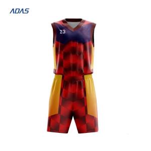 Adults Custom Breathable Polyester Basketball Wear NBA Sublimation Jersey