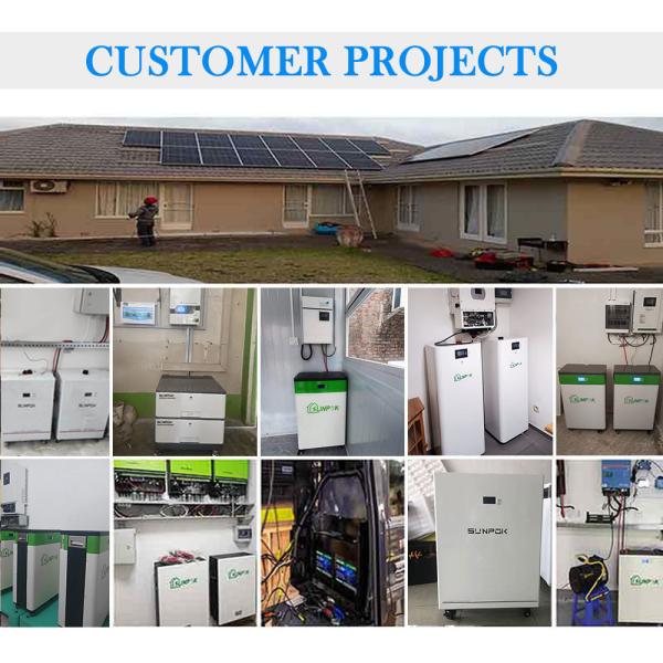 Sunpok Energy Home Battery Storage System All In One For Solar Stacked Lithium Batteries
