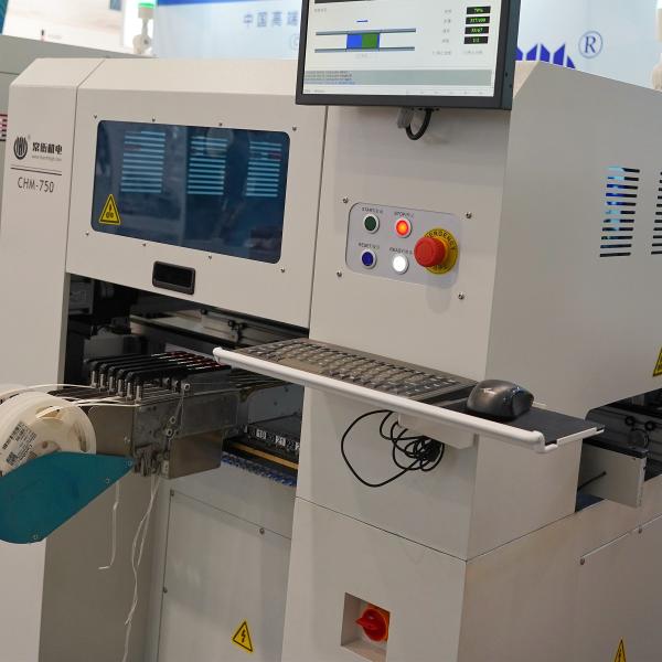 6 Heads SMT Production Line 13000cph Screen Printer 3250, CHM-750 Auto Nozzle Changer