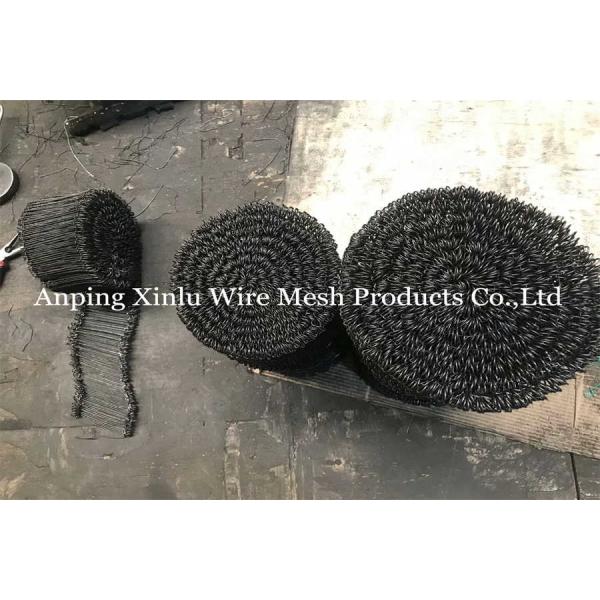 Black Annealed Bar Tie Wire Double Loop Binding Wire 1.0mm Diameter 200mm Length for Industrial Use 20% Elongation Rate